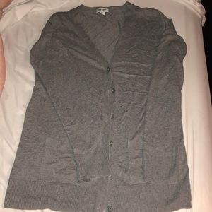Gray cardigan